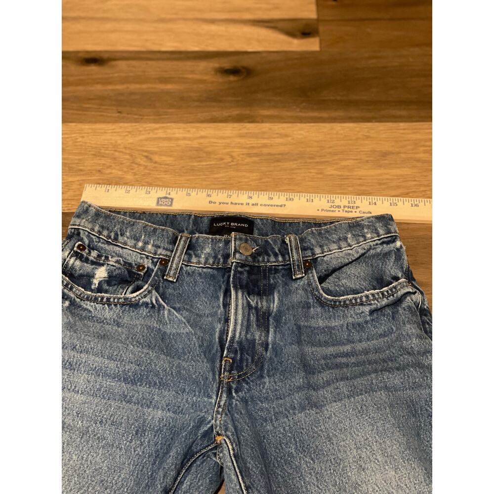 Lucky Brand Men’s Straight‑Leg Jeans W29 L34 Distressed Medium Wash - Picture 4 of 7
